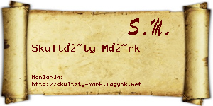 Skultéty Márk névjegykártya